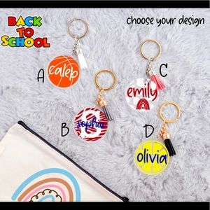 Kids Backpack tag/ keychain